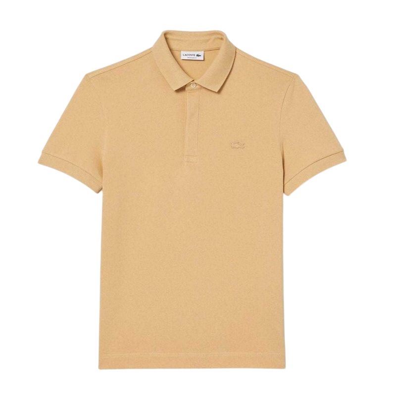 Lacoste Mens Paris Stretch Polo Shirt  Beige